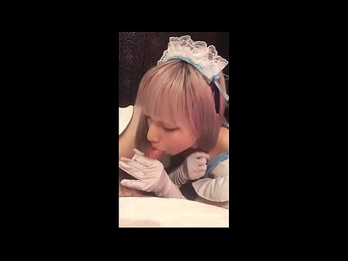 ❤️ Japanese Idol [mayuka], Franse diensmeisie kostuum, deel 1, blowjob en ruk af met lotion ❤️ Net pornografie by ons
